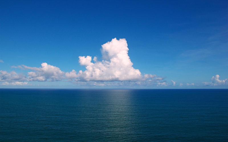 atlantic ocean, water, ocean, blue, view, nature and landscapes, sea, atlantic, clouds, beautiful, 2K