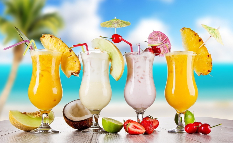 food, fruit, drinking straw, food and drink, tropical drink, drinking glass, outdoors, freshness, assorted, Cocktails, drink, cherry, glass, cocktail, berry fruit