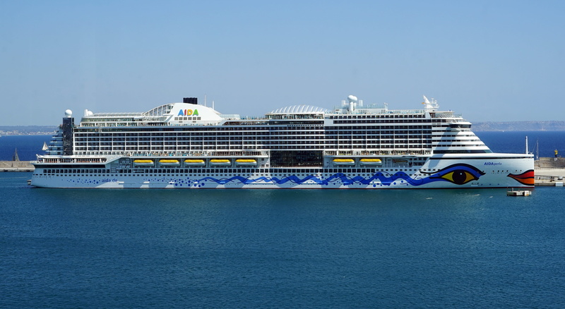 aida, aida perla, nautical vessel, ship, no people, leaving, luxury, blue, shipping, nature, cruise ship, travel, architecture, craft, ship travel, yacht