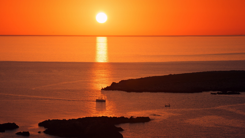 holiday, horizon, sky, landscape, view, ocean, no people, 5K, dusk, romantic sky, boot, waters, evening, tranquility, orange color, rest, sunset, sun
