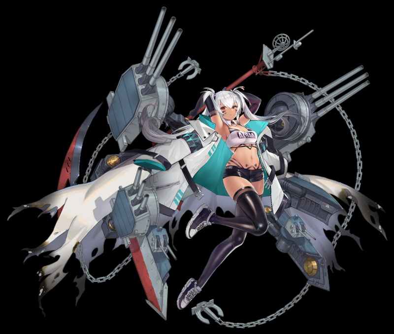 anime girls, transparent background, upscaled, anime, ship, Alabama (Azur Lane), 1080P, Azur Lane