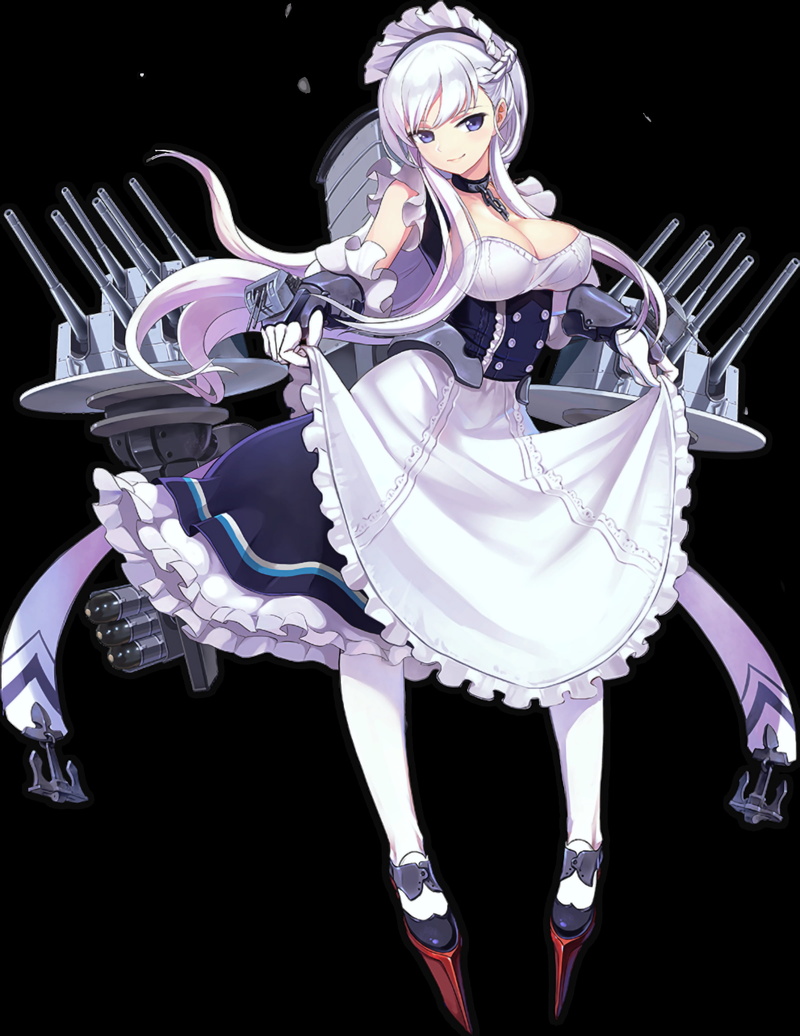 2K, upscaled, anime, Azur Lane, transparent background, anime girls, ship