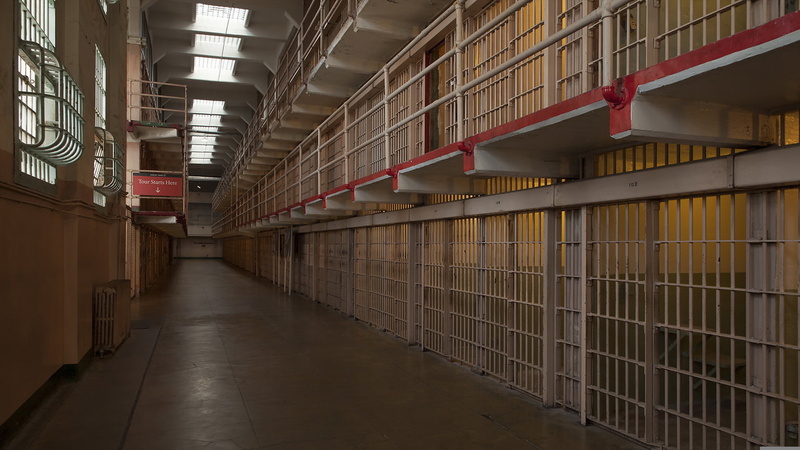 prison, interior, camera, Alcatraz, 1080P