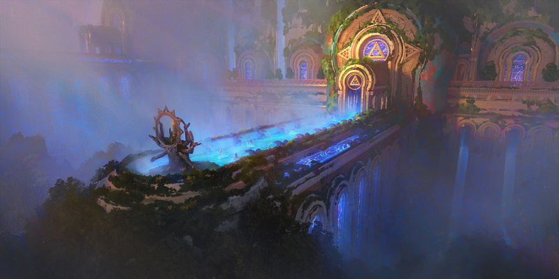 1080P, digital art, fantasy art, Thomas Stoop, temple