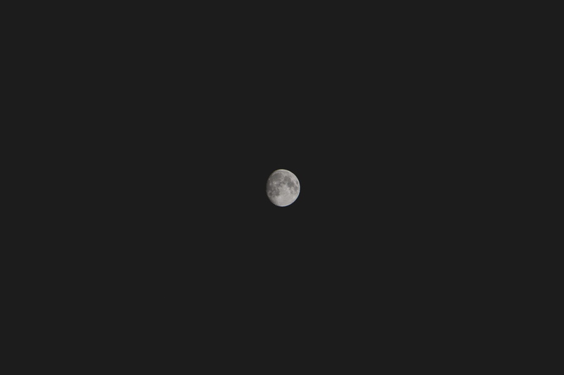 low angle view, space and astronomy, simple, copy space, planetary moon, tranquil scene, nightsky, oberdiessbach, scenics - nature, black n white, 4K