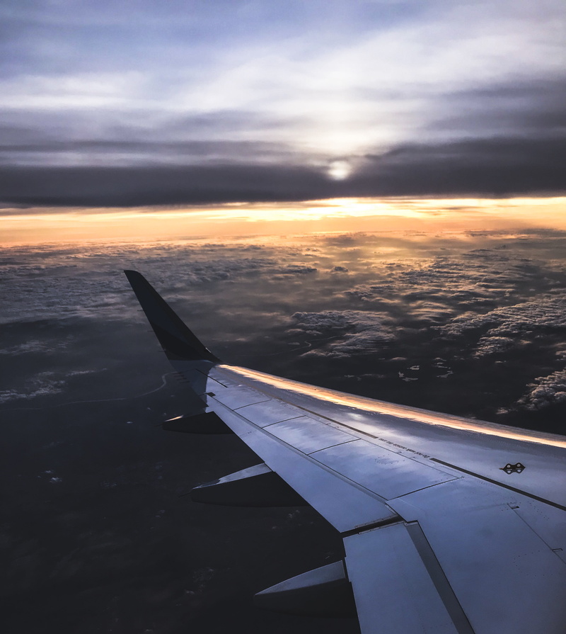 orange, cloud, sunset, sun, airplane, cloudscape, photo, flight, public transportation, flying, cloud - sky, sunrise, journey, clouds, no people, travel