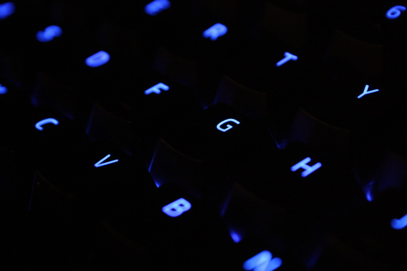 blur, internet, computer key, shot, razer, gamer, text, connection, computer keyboard, technology, black color, dark, wireless technology, computer equipment