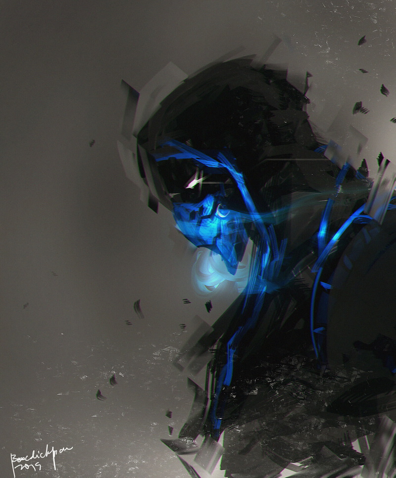 vertical, video games, 720P, Sub Zero, Mortal Kombat, drawing, artwork, digital art