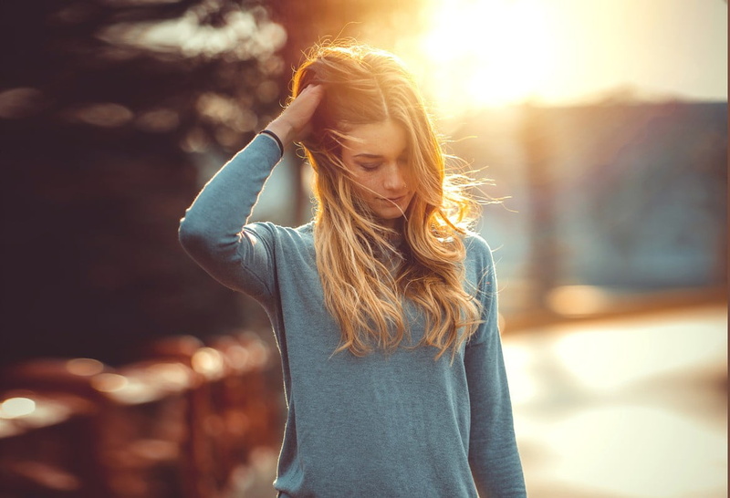 adults Only, copy Space, neck, long, sun, looking, long Hair, human arm, females, hands in hair, sunny, hand, city, healthy Lifestyle, confidence, sunlight