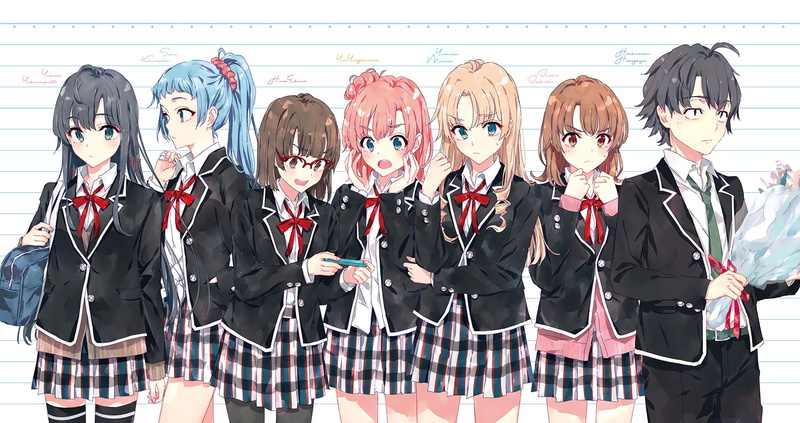 My Teen Romantic Comedy SNAFU, Iroha Isshiki, 1080P, Saki Kawasaki, Hikigaya Hachiman, Yumiko Miura, Ebina Hina, Yukino Yukinoshita, Yui Yuigahama, Anime