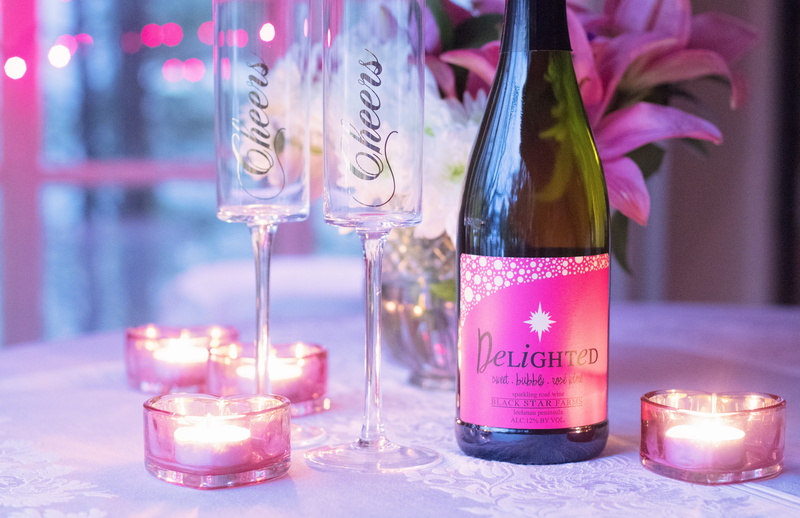 transparent, text, glass, anniversary, no people, delighted, indoors, illuminated, valentine, date, holiday, black star farms, purple, container, celebration
