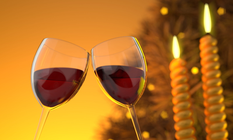 liquor, rose wine, close-up, two, sunset, refreshment, eve, abstract, rendering, nature, candle, drinking glass, 3d, winery, alcohol, taste, winetasting
