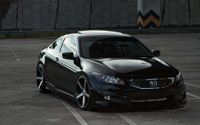 coupe, honda accord, 1080P, wheels, vossen, vossen wheels, black, accord, 1920x1200, honda, cars