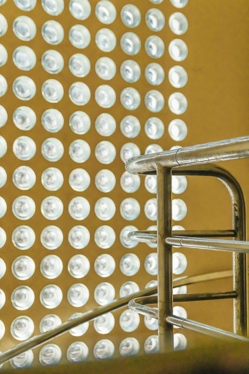 architecture, arrangement, still life, modern, rail, household equipment, repetition, abundance, in a row, healthcare and medicine, preparation, steel