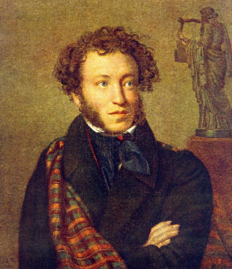 adult, studio shot, Alexander Pushkin, 720P, looking at camera, hairstyle, young men, portrait, front view, young adult, facial hair, painting, indoors