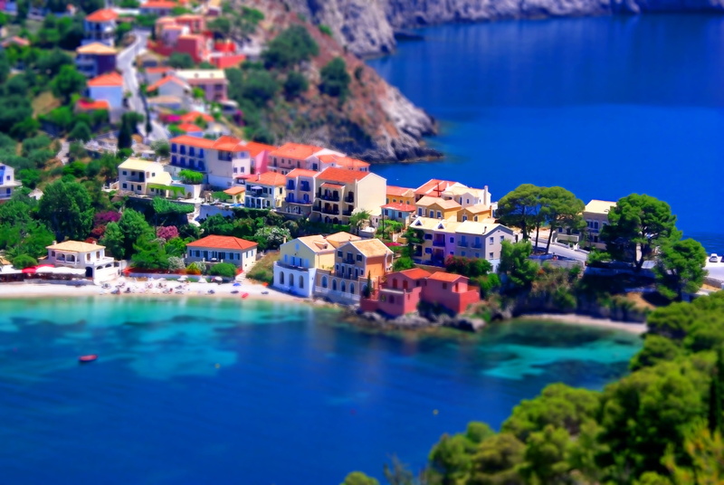 action, manipulation, tilt-shift, beach, sea, water, boat, photography, retouch, place, townscape, vacations, city, waterfront, residential district, town