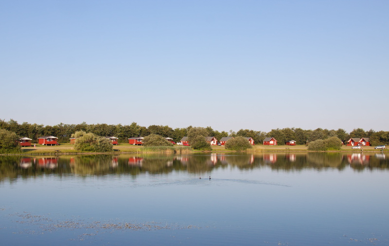 tree, no people, sports, beauty in nature, blue, fishery, cloud, bluish, plant, reflection, day, camp, water, huts, lake, nature, clear sky, outdoors, tranquil scene