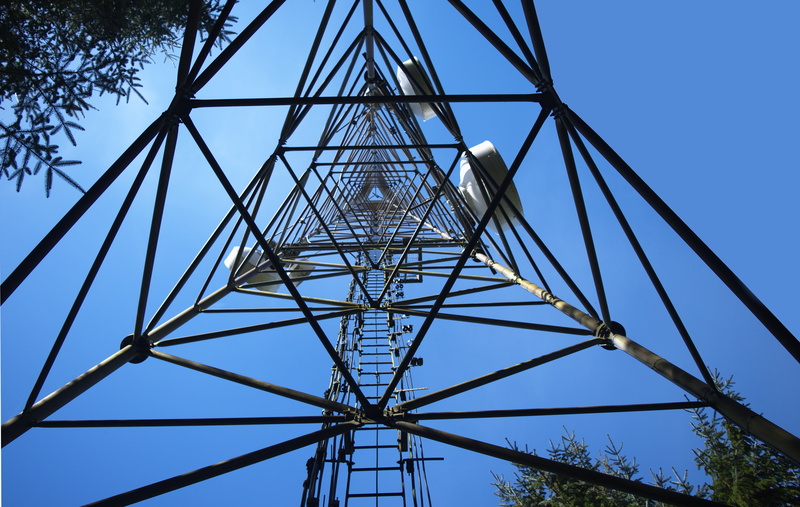 blue, connection, steel, global communications, directly below, clear sky, above, low angle view, electrical grid, mobile mast, nature, antenna, fuel and power generation