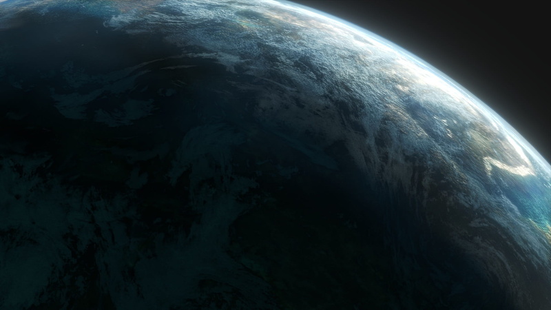 no people, 1080P, atmosphere, outdoors, blue, earth, globe - man made object, night, curve, planet earth, planet, satellite view, dark, nature, sea, orbiting