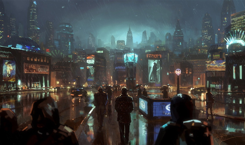 architecture, real people, city, skyscraper, built structure, building, women, lifestyles, night, glass - material, city life, men, street, crowd, group of people