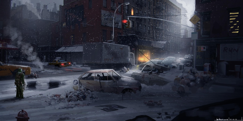 apocalypse, winter, 4K, fantastic world, fantastic, snow, fantasy, world