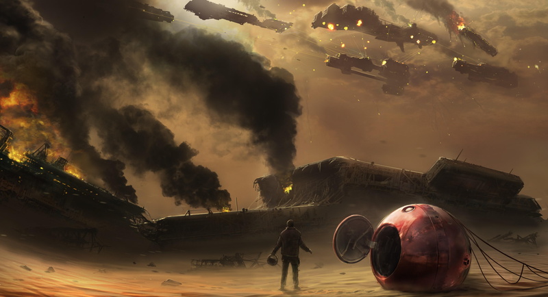battles, 4K, men, smoke, fantastic, fantasy, fantastic world, technics, world