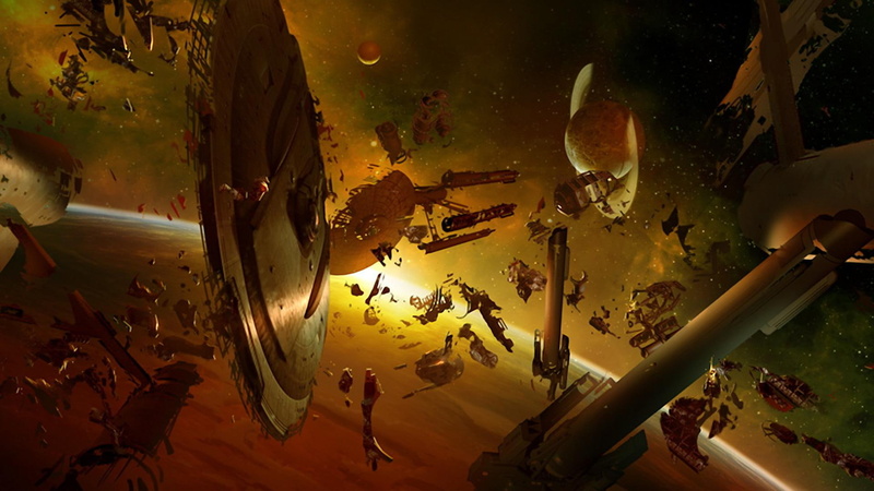 space fantasy, fantasy, 1080P, disasters, technics, space