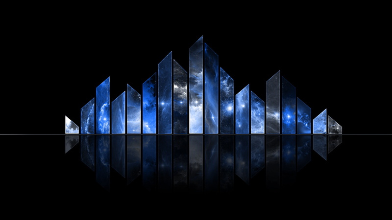black, 1080P, x, hd, Abstract, aircraft, space, Blue, outer, art