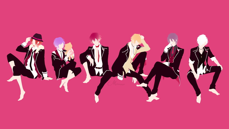 Anime, Diabolik Lovers, Shu Sakamaki, Laito Sakamaki, Subaru Sakamaki, Minimalist, 1080P, Vector, Reiji Sakamaki, Kanato Sakamaki, Ayato Sakamaki