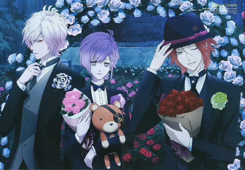 series, raito, subaru, screening, flower, diabolik, lovers, 4K, kanato, rose, sakamaki, anime