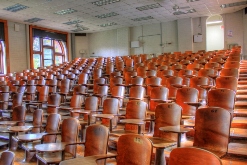 empty, auditorium, chairs, school, lecture hall, repetition, 2K, day, wooden, interior, learning, in A Row, arts culture and entertainment, government