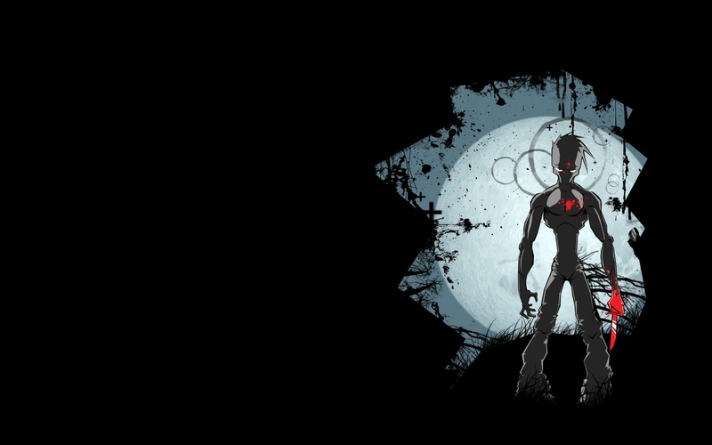 2K, blood, Moon, knife