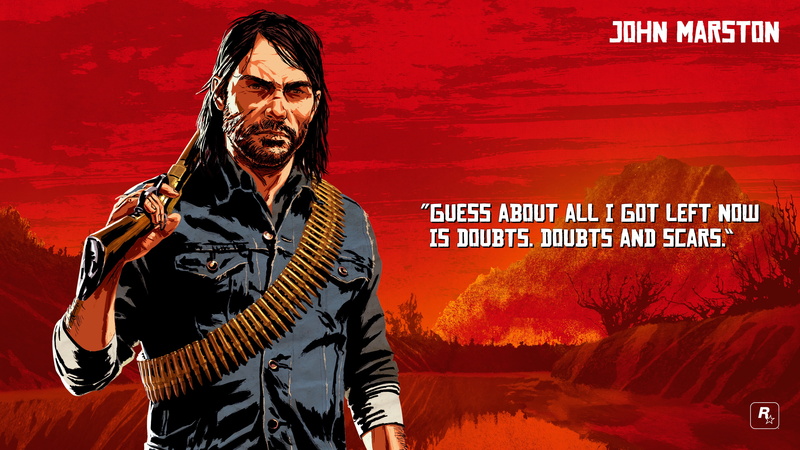Red Dead, Red Dead Redemption 2, John Marston, art, 4K
