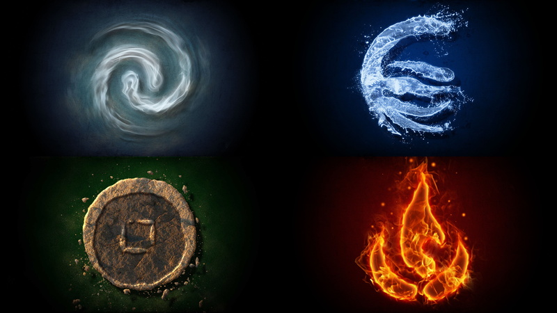 The Legend of Korra, 5K, Avatar: The Last Airbender, elements