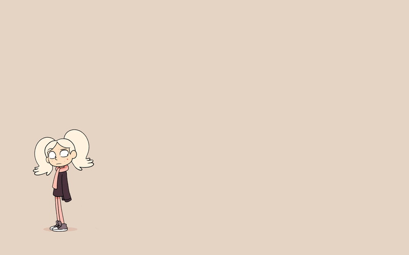 colored background, creativity, minimalism, humor, holding, fun, Marra (Hilda), Mean Girl, 2K, cut out, indoors, copy space, full length, The Ghost, clock