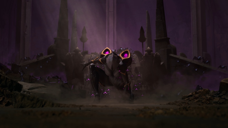 pink dress, shield, hair, costumes, League of Legends, 4K, women, rocket, kaisa, weapon, science fiction, KaiSa