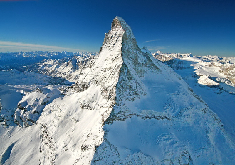 white, mountain peak, helicopter flight, aerial view, covered, discover, cold temperature, mountains, nature, monte cervino, scenics - nature, glacier