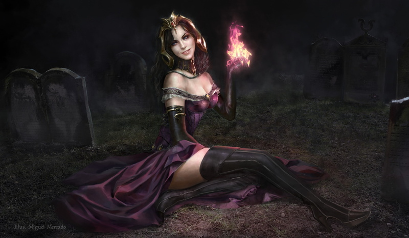 artwork, 2K, fantasy art, Magic: The Gathering, Liliana Vess