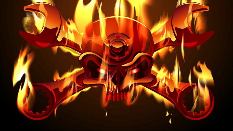 celebration, red, wrench, illuminated, design, art and craft, art, 1080P, shape, no people, black background, fire - natural phenomenon, indoors, fire