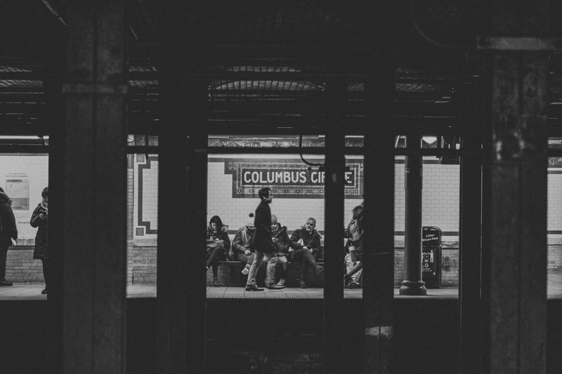indoors, day, adult, station, transportation, columbus circle, real people, human, public transportation, crowd, group, 4K, city, new york, group of people