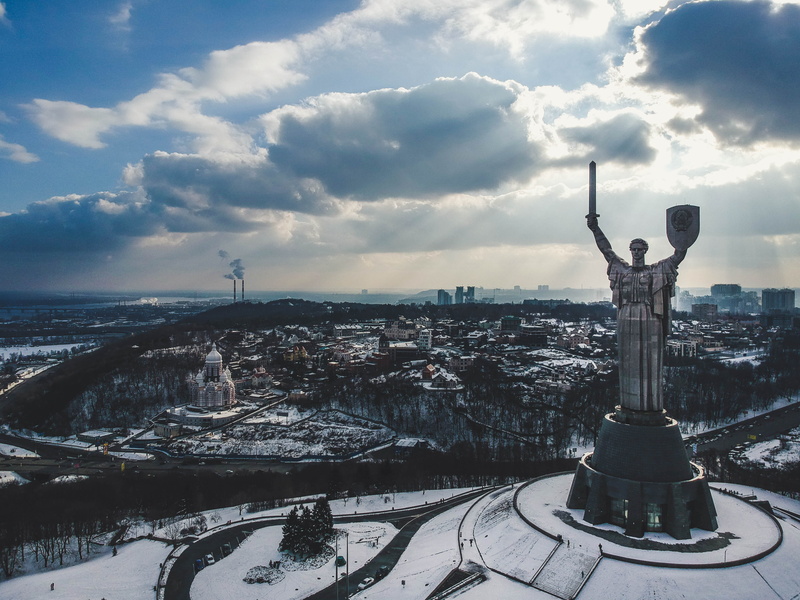 travel destinations, transportation, cityview, kyiv, nature, building, scenics - nature, building exterior, cityscape, architecture, drone, city, kiev