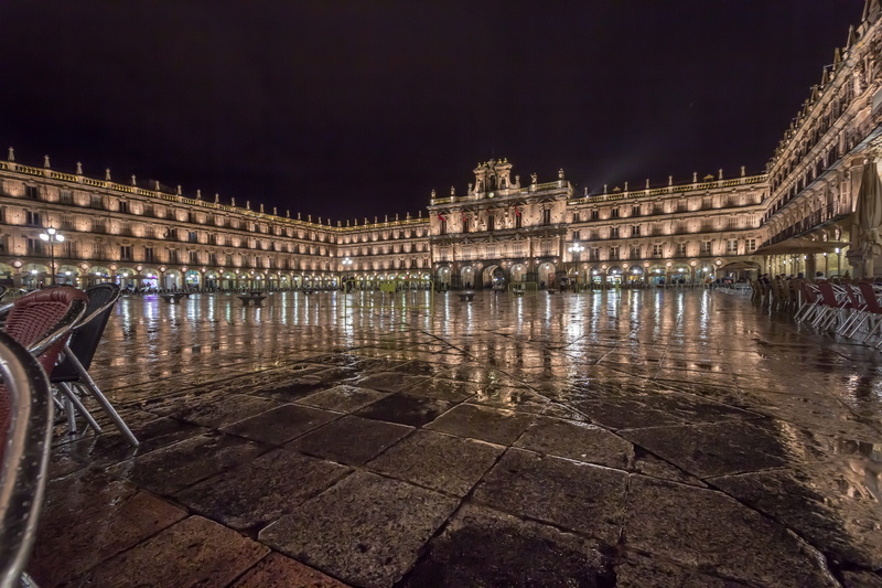 water, no people, 5K, architecture, City Hall, brown, palace, building, outdoors, rain, famous Place, building exterior, center, Salamanca, the past, more beach