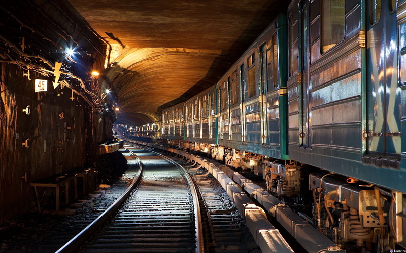 public transportation, transportation, indoors, 1080P, ceiling, track, train, underground, train - vehicle, mode of transportation, brown, railroad track