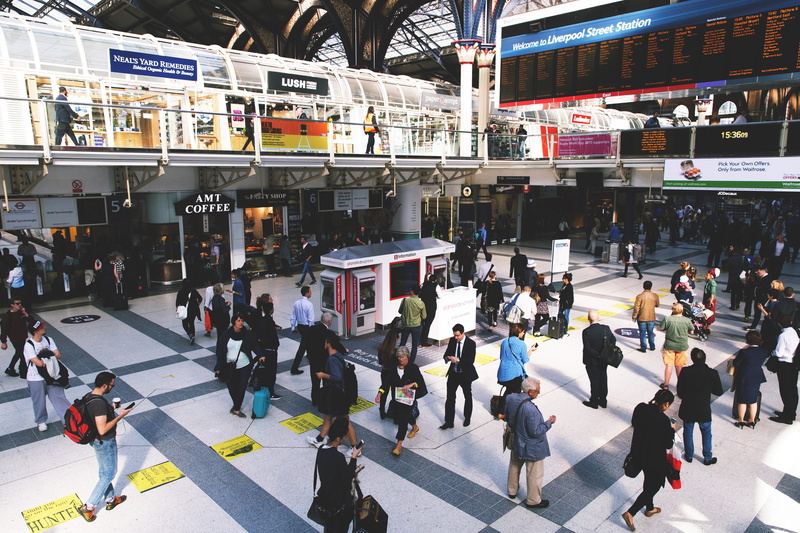 people Traveling, railroad Station, London, crosswalk, d, urban Scene, real people, street, train, adult, rush Hour, tourist, captured, travel, women, walking