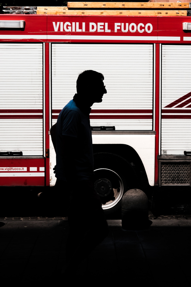 ambulance, side view, human, van, transportation, leisure activity, bus, terminal, red, mode of transportation, photo, men, business, silhouette, outdoors