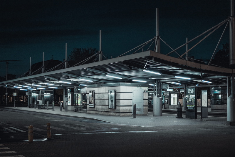 building, lights, industry, structure, travel, concrete, car, business, land vehicle, building exterior, construction, urban, architecture, no people, transportation
