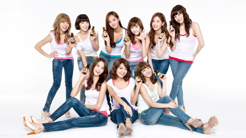 cut out, happiness, teenager, Kwon Yuri, portrait, 1080P, jeans, Lee Soonkyu, Jessica Jung, togetherness, SNSD, cheerful, white background, young adult