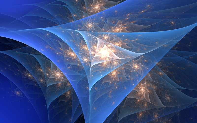 fractals, background, twinkle star, shades of blue light, the distortion of space, flash, 2K, light, misty glow, picture space, fiction, abstraction