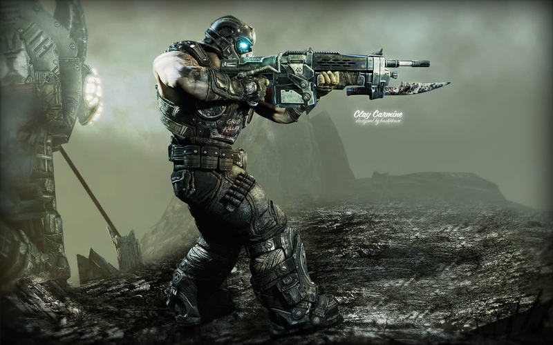 gears of war, hd, video, 720P, games, carmine, x, gears, Gears of war 3, art, war