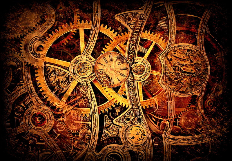 craft, religion, mural, belief, decoration, ornate, history, creativity, built structure, Widescreen, shape, 1080P, art and craft, Steampunk, Clockwork